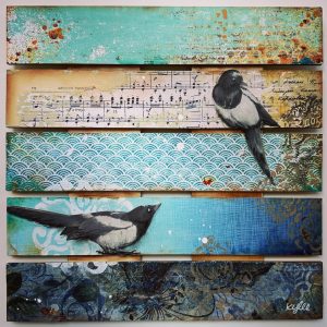 Love Song, a mixed media art by Kylee.